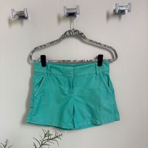 J Crew Women Light Green Chino Short Size 0